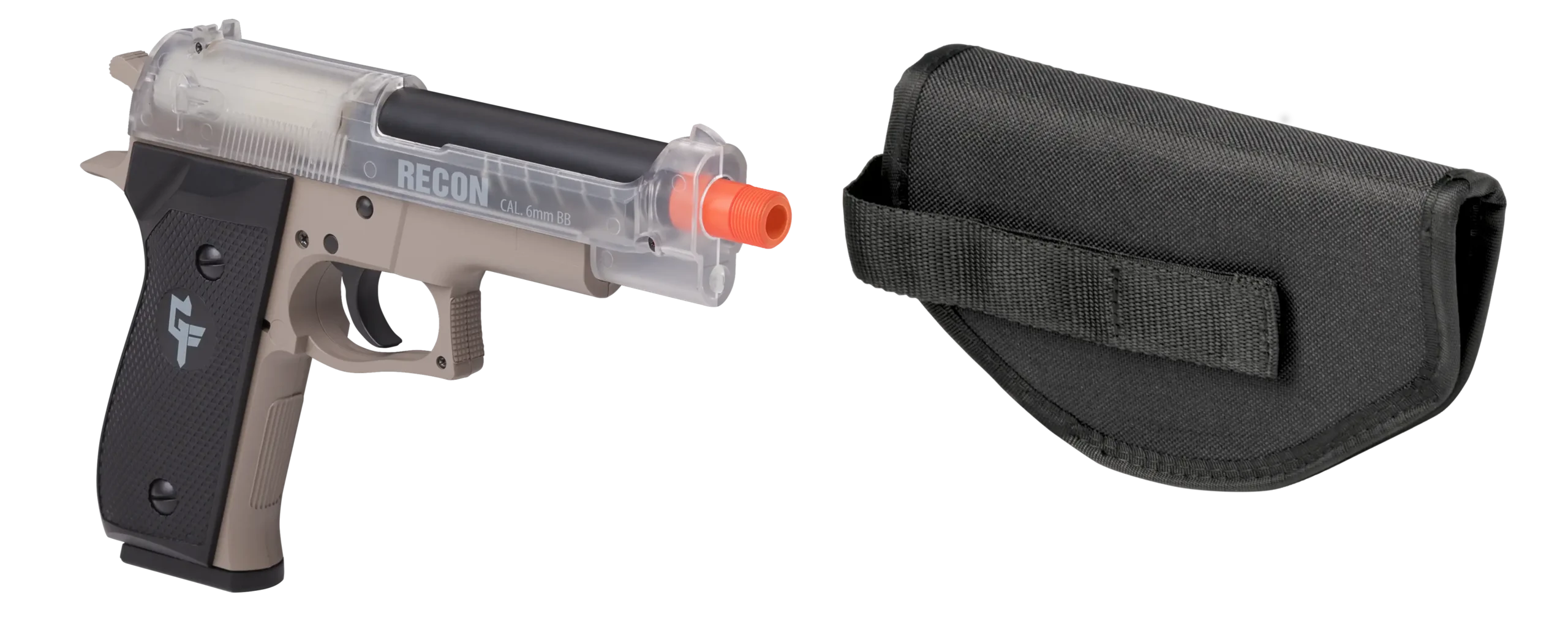 Kit View of GameFace Recon Kit Tan and Clear GFRAP22KTC